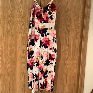 Floral wide leg jumper